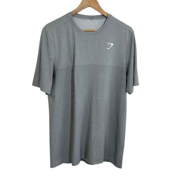 Gymshark Vital Seamless T Shirt Mens XL Gray Athleisure Short Sleeve - Picture 1 of 5